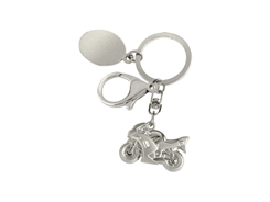 Porte-cles métal moto