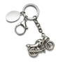Porte-cles métal moto grand Au choixargenté