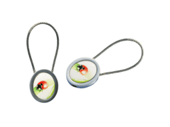 Porte-clés métal ovalstring dooming