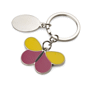 Porte-cles métal papillon coloré Au choixjaune/rose