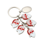 Porte-cles métal pere noel Au choixargenté/rouge/blanc