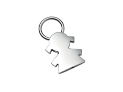Porte-cles métal petite fille