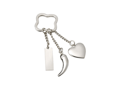 Porte-cles métal porte-bonheur