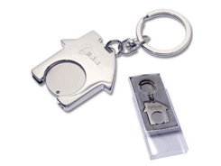 Porte cles metal porte jeton