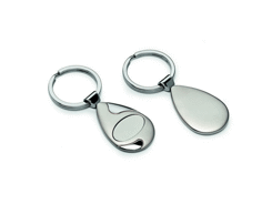 Porte-cles métal quartz