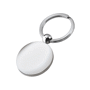 Porte-cles métal rond plat 36 mm Au choixargenté