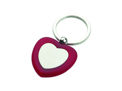 Porte-cles métal rouge love