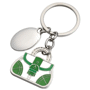Porte-cles métal sac a main vert Au choixargenté/vert