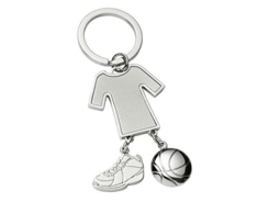 Porte-cles métal sport - basket