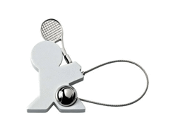 Porte-cles métal tennis