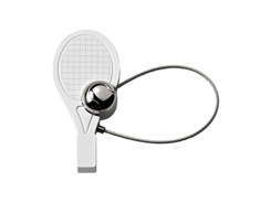 Porte-cles métal tennis cable