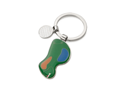 Porte-cles métal terrain de golf