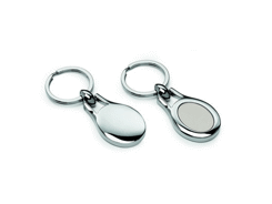 Porte-cles métal topaze