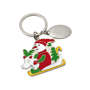 Porte-cles métal traineau de noel Au choixmulticolore