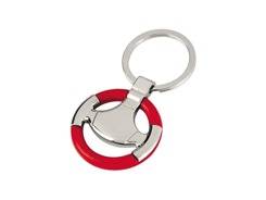 Porte-cles métal volant rouge