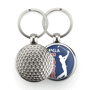 Porte-clés métallique balle de golf Au choixMétal