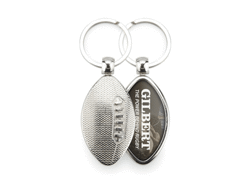 Porte-clés métallique ballon de rugby