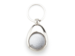Porte-clés métallique golf Ø30mm
