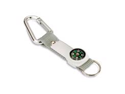 Porte clés mousqueton boussole