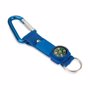 Porte clés mousqueton boussole BleuBleu