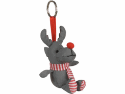 Porte-clés peluche renne