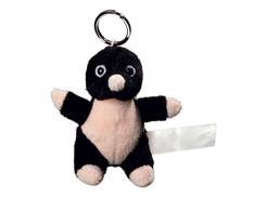 Porte clés peluche taupe