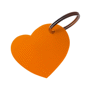 Porte-clés plastique coeur Orangeorange