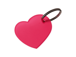 Porte-clés plastique coeur