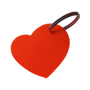 Porte-clés plastique coeur Rougerouge