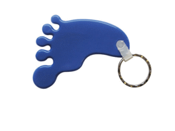 Porte-clés plastique pied