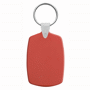 Porte-clés plastique rectangle arrondi slice Rougerouge