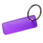 Porte-clés plastique rectangle Au choixlilas