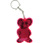 Porte clés plastique réflecteur ours Rougerouge