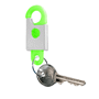 Porte-clés plastique safety Au choixgris/vert fluo