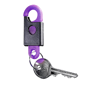 Porte-clés plastique safety Noirnoir/pourpre