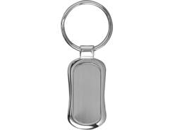 Porte-clés publicitaire arrondi en métal