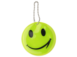 Porte clés reflechissant smiley