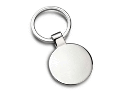 Porte-cles rond brillant