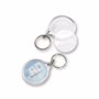 Porte clés rond insert TransparentTransparent