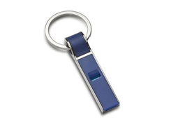 Porte-cles sifflet bleu