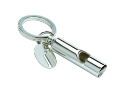 Porte-cles sifflet brillant