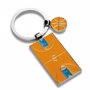Porte clés terrain de basket OrangeOrange
