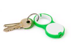 Porte-clés torche en plastique