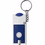 Porte-clés torche porte jeton LED Bleubleu