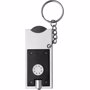 Porte-clés torche porte jeton LED Noirnoir