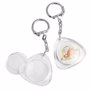 Porte clés triangle insert TransparentTransparent