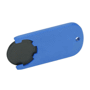 Porte-jeton 1 euro personnalisé Noirnoir/bleu