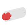 Porte-jeton 1 euro personnalisé Au choixrouge/blanc