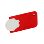 Porte-jeton 1 euro pour caddie Au choixblanc/rouge
