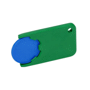 Porte-jeton 1 euro pour caddie Bleubleu/vert